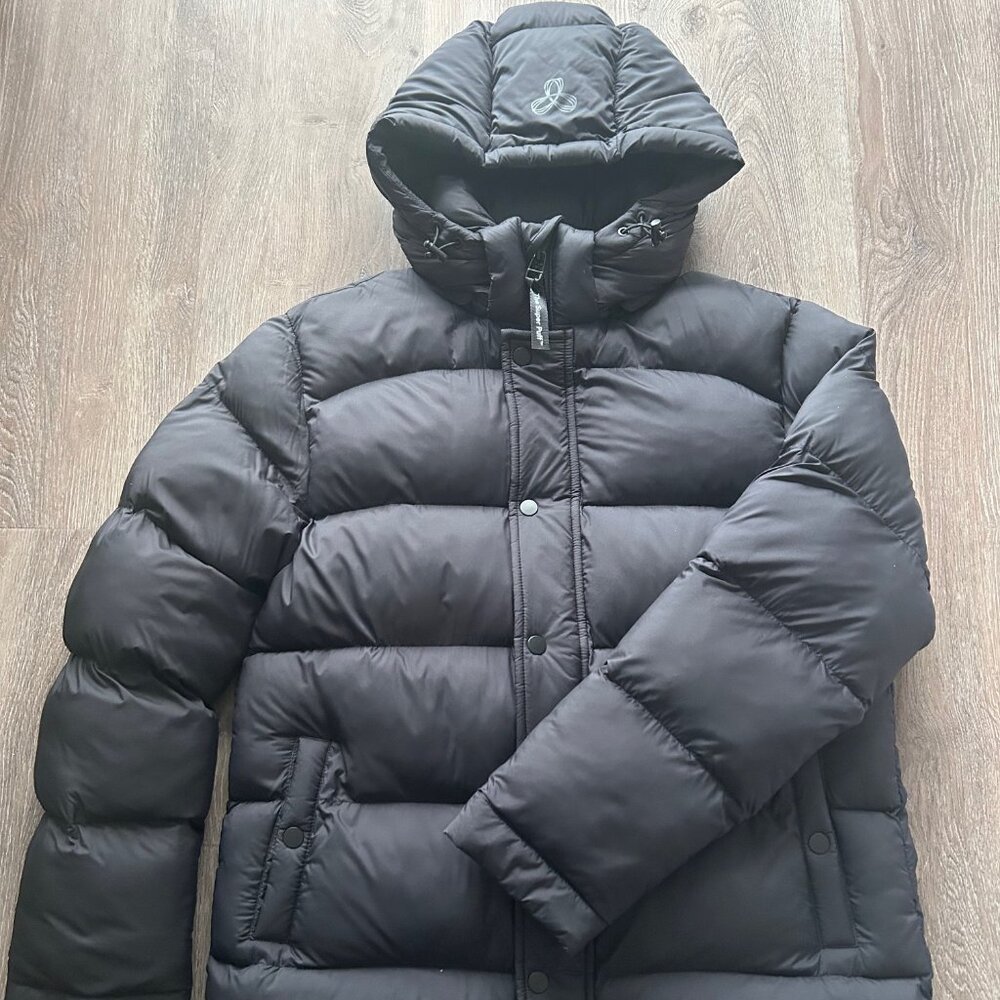 TNA Black Super Puffer Jacket - Picture 2 of 5